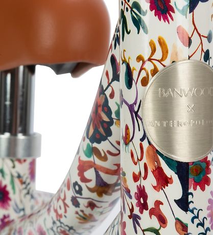 Banwood Løbecykel - First Go! - Antropologie - Hvid m. Blomster