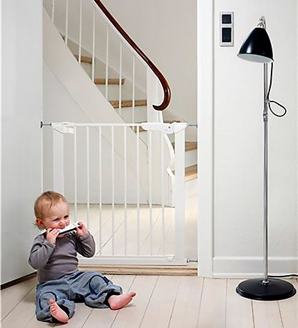 BabyDan Sikkerhedsgitter Premier m. 2 Forlængere - 86-93,3 cm -