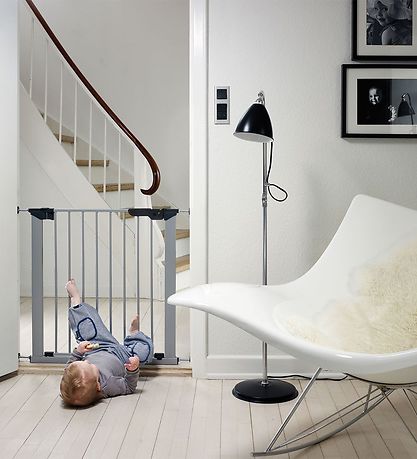 BabyDan Sikkerhedsgitter Premier - 73,5-79,6 cm - Sølv