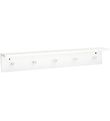 Kids Concept Shelf w. Wall Hooks - 60x10 cm - Wood - White