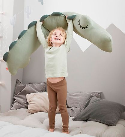 Done by Deer Pude - 160x40 cm - Comfy - Croco- Grøn