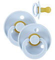 BIBS Colour Pacifiers - Size 2 - 2-Pack - Round - Baby Blue