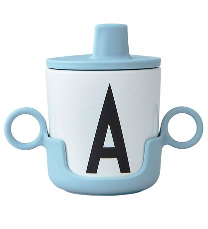Design Letters Spout Lid - Light Blue