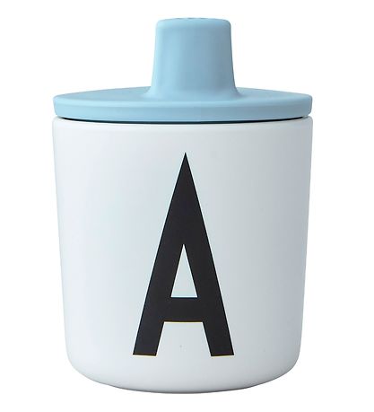 Design Letters Spout Lid - Light Blue