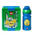 LEGO® Storage Madkasse/Drikkedunk - Iconic Boy - Grøn/Blå