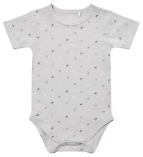Petit by Sofie Schnoor Body k/æ - Aske - Lyseblå m. Palmer