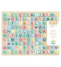 Djeco Klistermærker - 300 stk - 3D-Alfabet