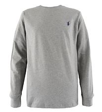 Polo Ralph Lauren Bluse - Core Replen - Gråmeleret