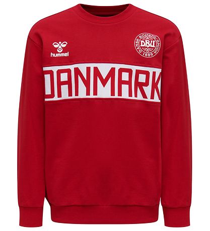 Hummel Sweatshirt - DBU - hmlJubel - Rød m. Logo