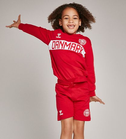 Hummel Sweatshirt - DBU - hmlJubel - Rød m. Logo