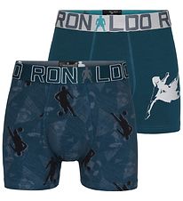 Ronaldo Boxershorts - 2-pak - Blå m. Print