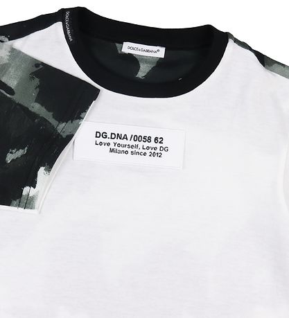 Dolce & Gabbana T-shirt - Hvid/Grå Camouflage