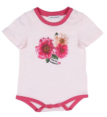 Dolce & Gabbana Gaveæske - Bodyer k/æ - 3 stk. - Hvid/Rosa