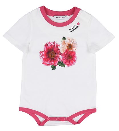 Dolce & Gabbana Gaveæske - Bodyer k/æ - 3 stk. - Hvid/Rosa