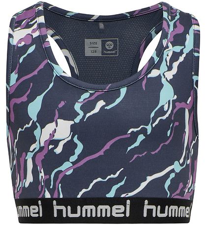 Hummel Træningstop - hmlMimmi - Mørkegrå m. mønster