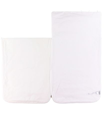 Dolce & Gabbana Kørepose - 80 cm - Hvid m. Lyserød Logoer