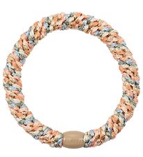 Kknekki Hårelastik - Multifarvet Pastel Glimmer