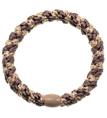 Kknekki Hårelastik - Brun/Beige Glimmer