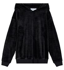 Designers Remix Hættetrøje - Velour - Frances - Sort