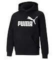 Puma Hættetrøje - Ess Big Logo - Sort m. Print
