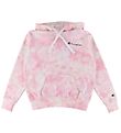 Champion Fashion Hættetrøje - Rosa/Hvid Batik