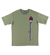 Champion Fashion T-shirt - Grøn m. Logo