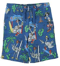 Stella McCartney Kids Sweatshorts - Blå m. Flamingoer