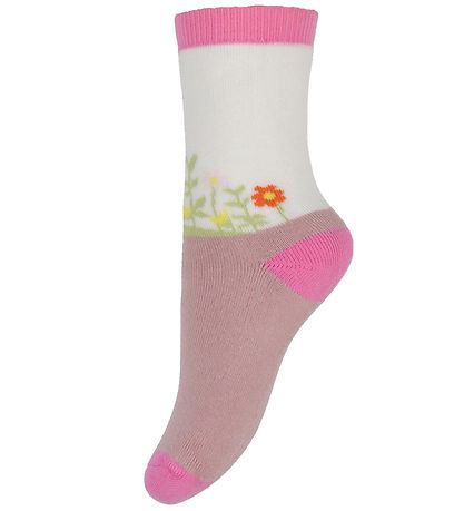Melton Strømper - Andrea -  2-pak - Orange/Rosa