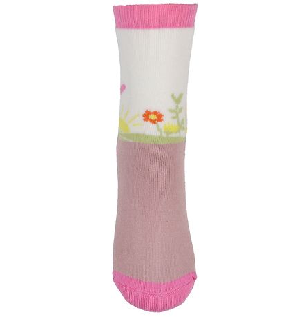 Melton Strømper - Andrea -  2-pak - Orange/Rosa