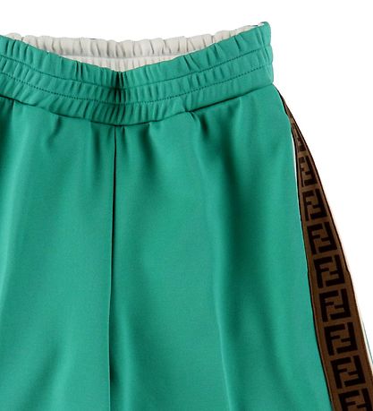 Fendi Shorts - Grøn m. Logobånd