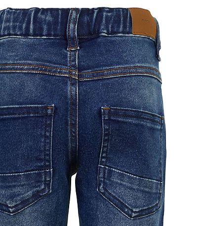Minymo Bukser - Stretch Loose Fit - Blå Denim