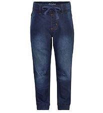 Minymo Bukser - Stretch Loose Fit - Mørkeblå Denim