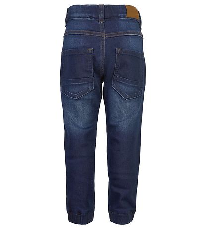 Minymo Bukser - Stretch Loose Fit - Mørkeblå Denim
