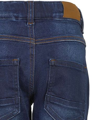 Minymo Bukser - Stretch Loose Fit - Mørkeblå Denim