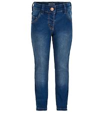 Minymo Bukser - Stretch Slim Fit - Blå Denim