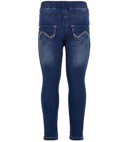 Minymo Jeggings - Stretch Slim Fit - Blå