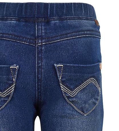 Minymo Jeggings - Stretch Slim Fit - Blå