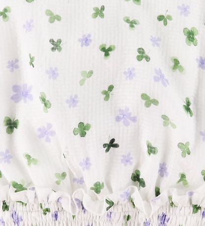Emporio Armani Top - Silke - Hvid m. Blomster
