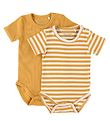 Minymo Bodysuits s/s - 2-Pack - Amber Gold