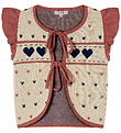 Fliink Vest - Bomull/Ull - Nova - Multi Heart - Sandskall