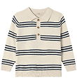 Fliink Polobluse - Strik - Benny - Sandshell/Stripes