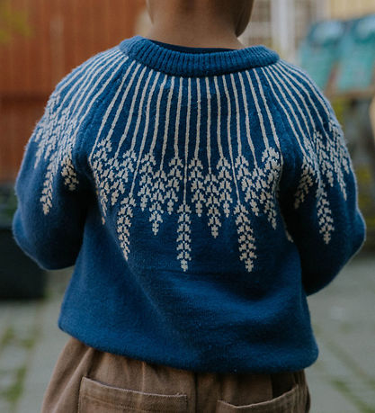 Fliink Bluse - Strik - Alon - Leaf - Insignia Blue