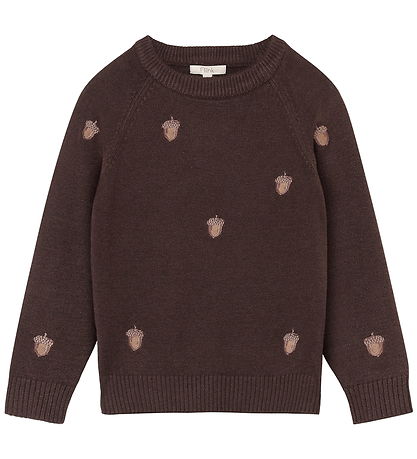 Fliink Bluse - Strik - Benna - Acorn - Coffee Bean