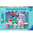 Ravensburger Puslespil - 100 Brikker - Disney Stitch Christmas