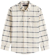 Tommy Hilfiger Skjorte - Window Pane Check - Hvidternet