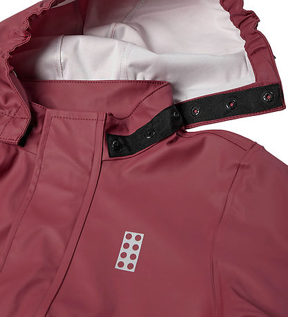 LEGO® Wear Regntøj m. Seler - PU - LWJivan 200 - Mørk Rosa