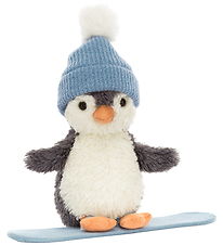 Jellycat Soft Toy - 12x18 cm - Peanut Penguin Snowboarding
