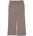 Copenhagen Colors Trousers - Wool - Wide - Rib - Natural Melange