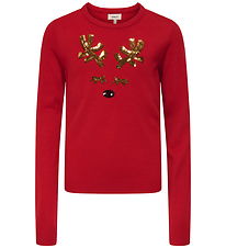Kids Only Bluse - Strik - KogXmas - Salsa/Sequins Antler
