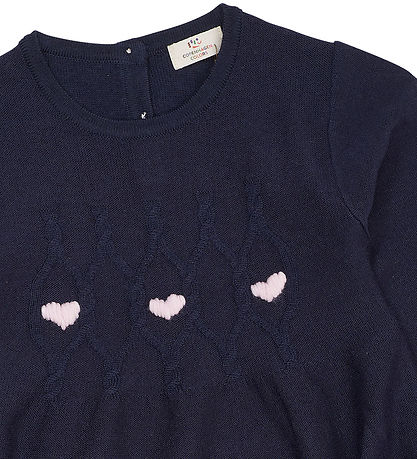 Copenhagen Colors Kjole - Uld - Strik - Merino Heats - Navy 